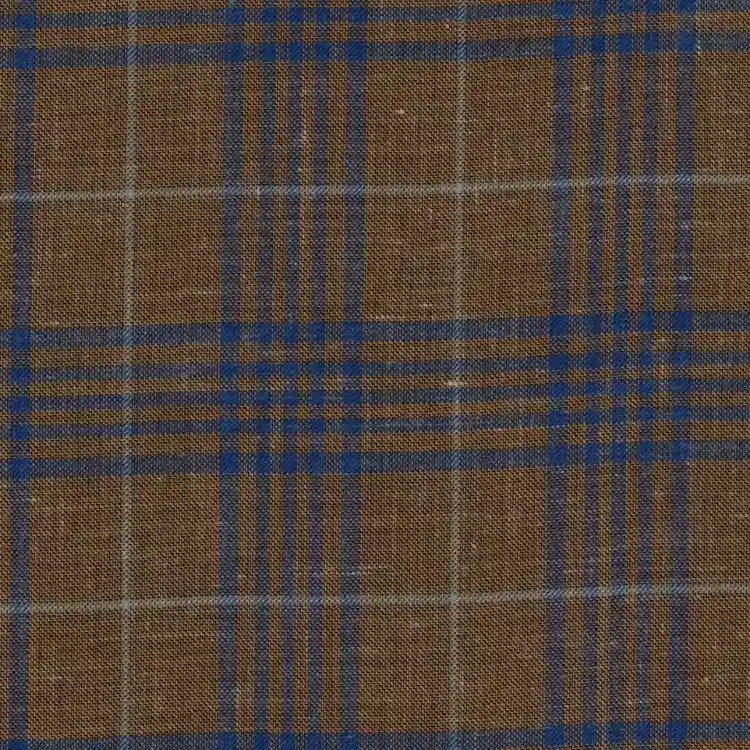 Copper with Blue Check