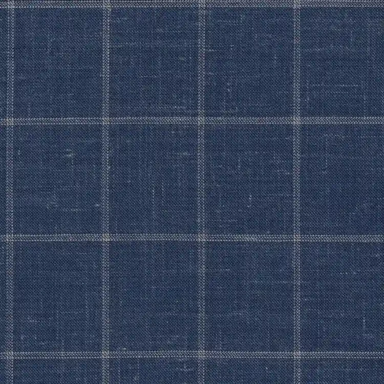 Blue with Cream Windowpane