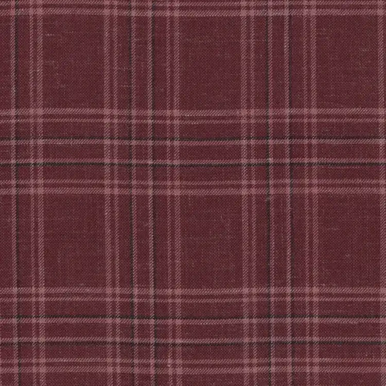 Burgundy with Black and Light Pink Check