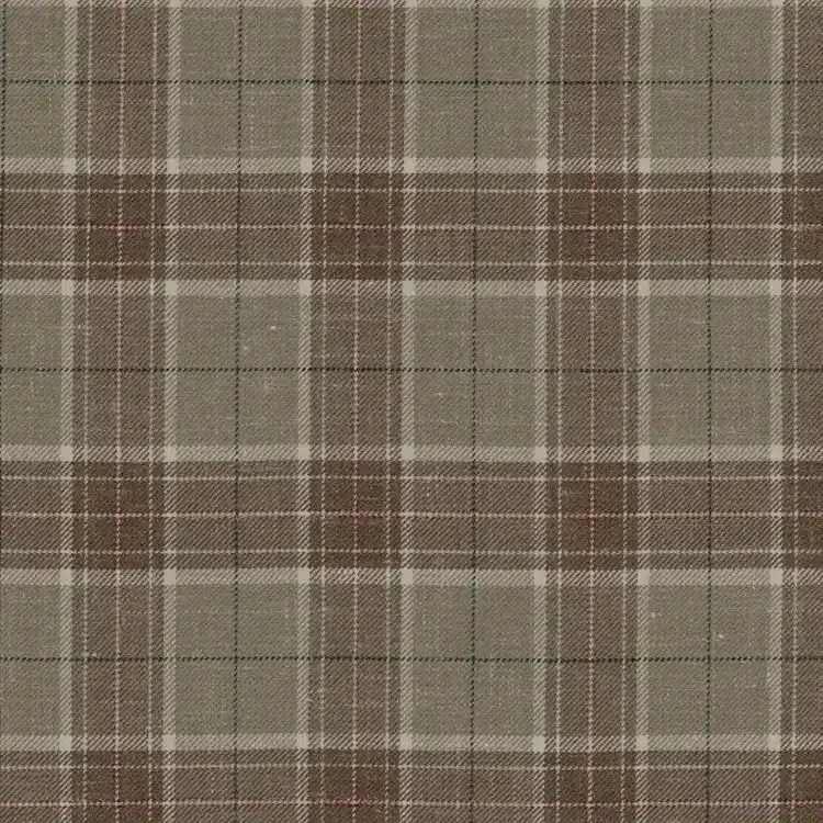 Brown, Red and Navy Check