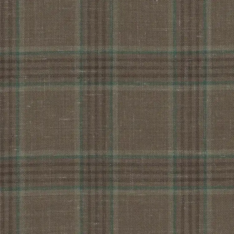 Brown with Green Check