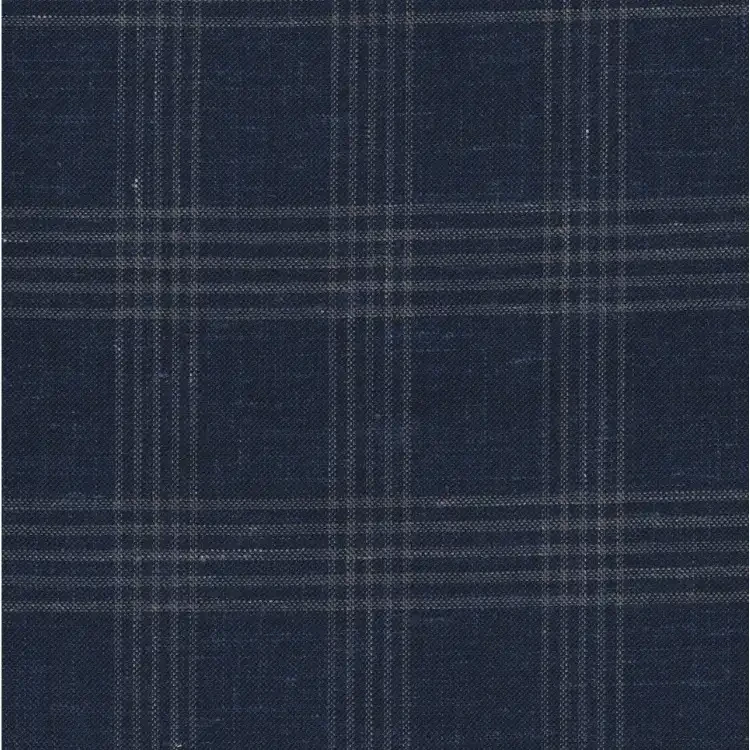 Navy and Tan Check