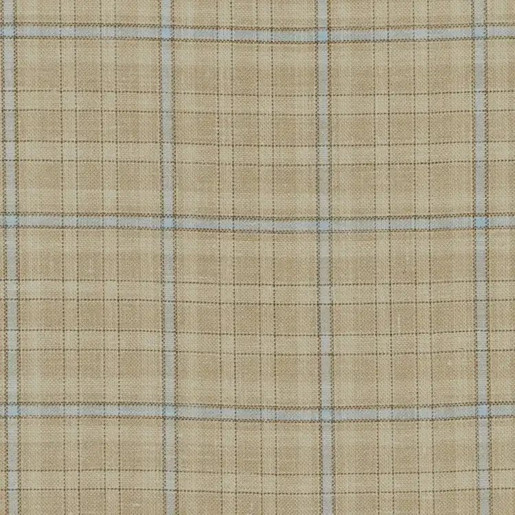 Tan with Light Blue Check