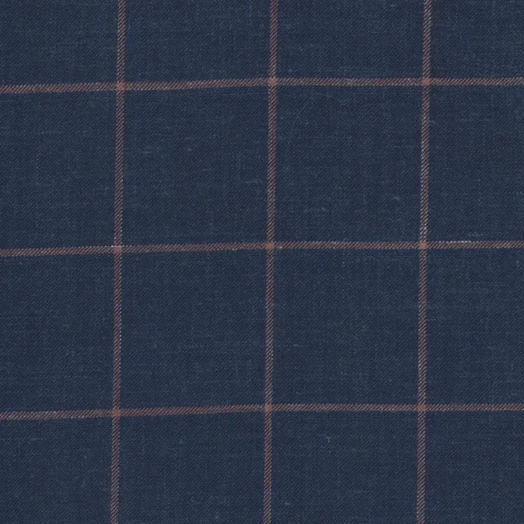 Navy with Pink Check