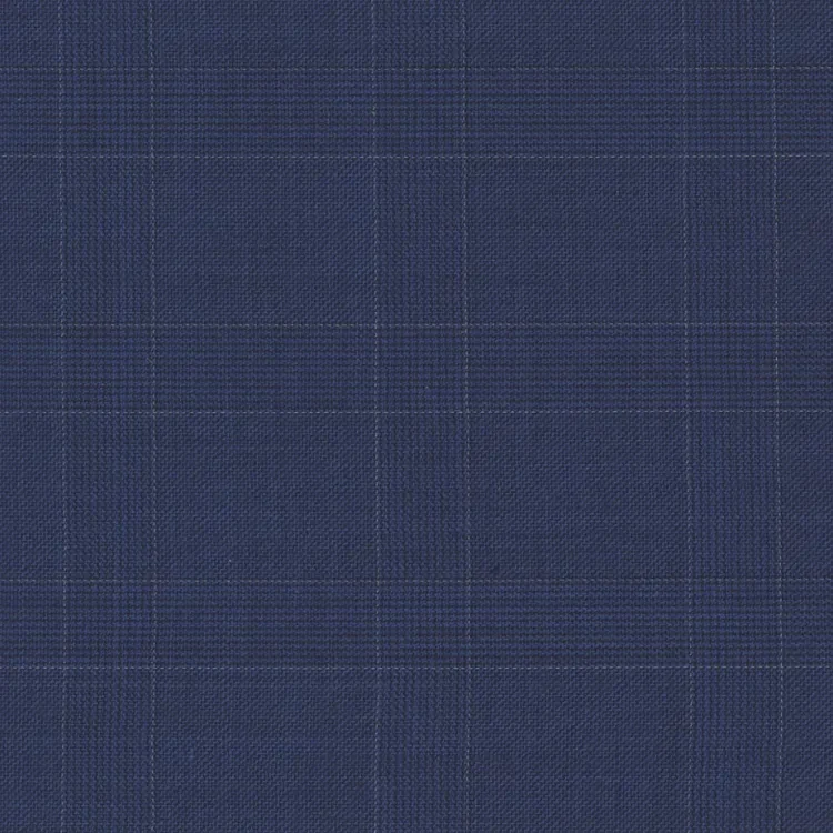 Blue with Silver Check