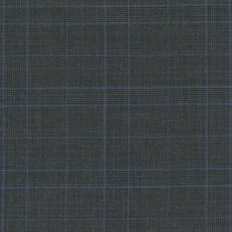 Gray with Light Blue Check