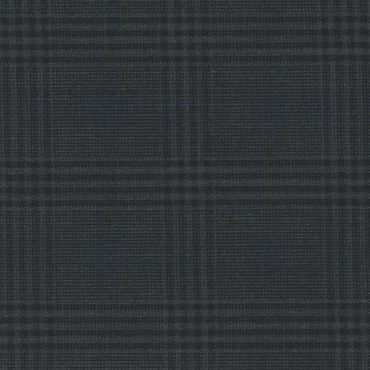 Charcoal with Blue Check