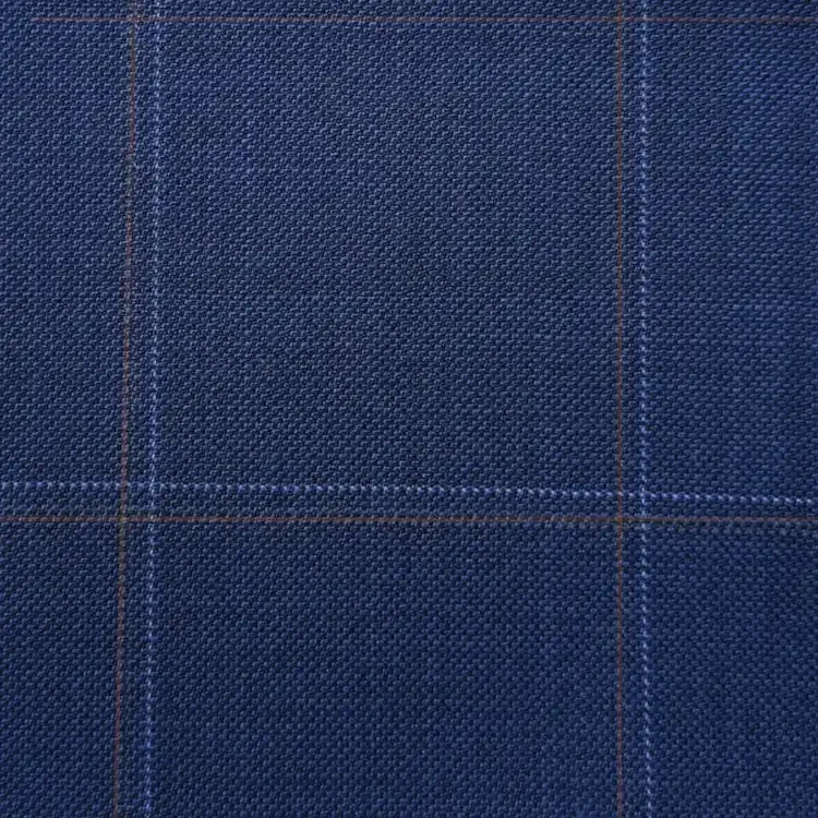 Navy Blue Windowpane