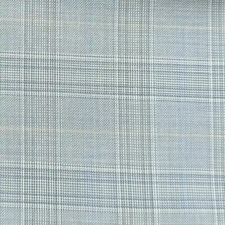 Olive Green with Tan and Light Blue Check