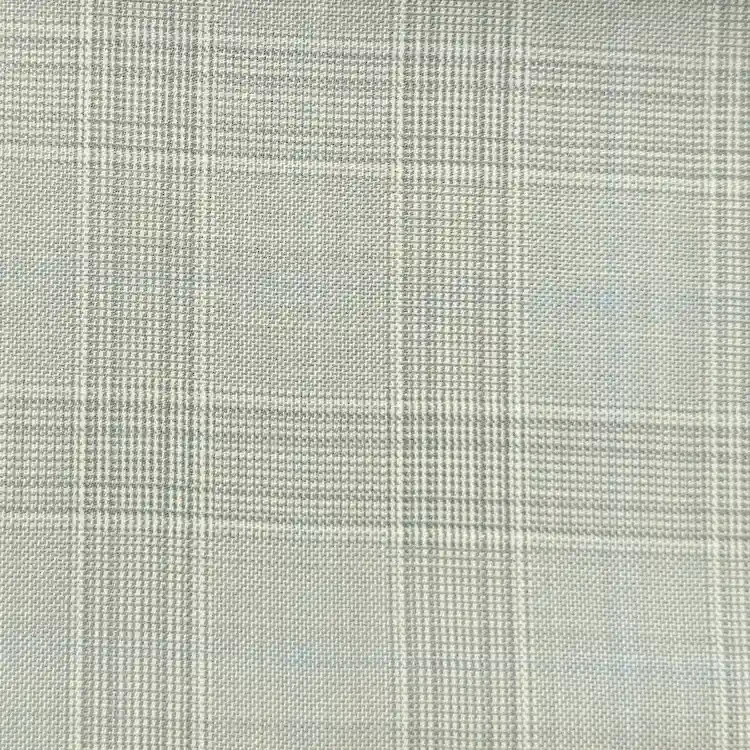Tan with Brown and Light Blue Check