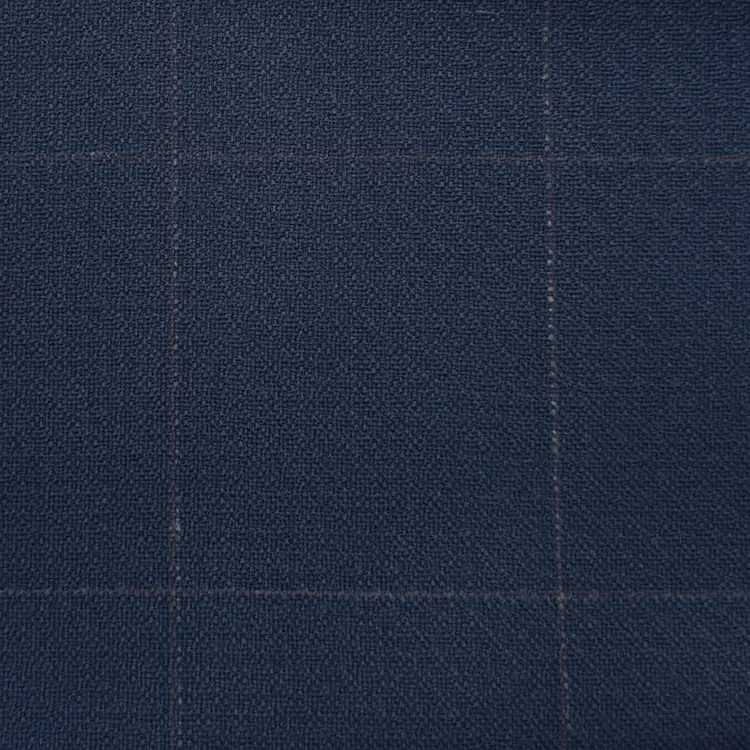 Midnight Blue with Brown Windowpane