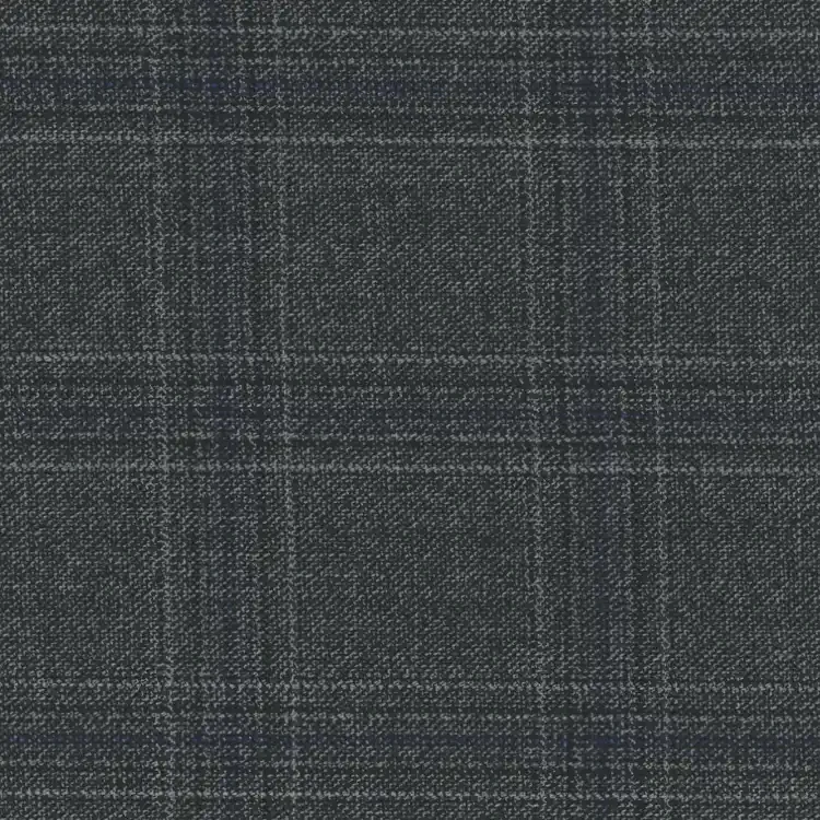 Dark Gray with Silver and Navy Check