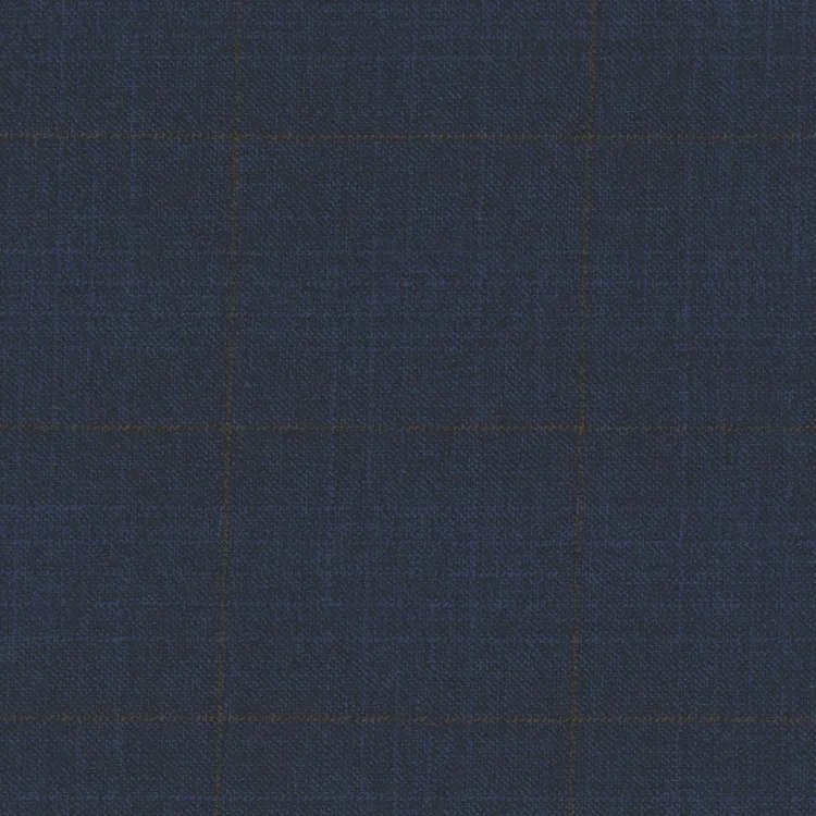 Navy with Bronze Check