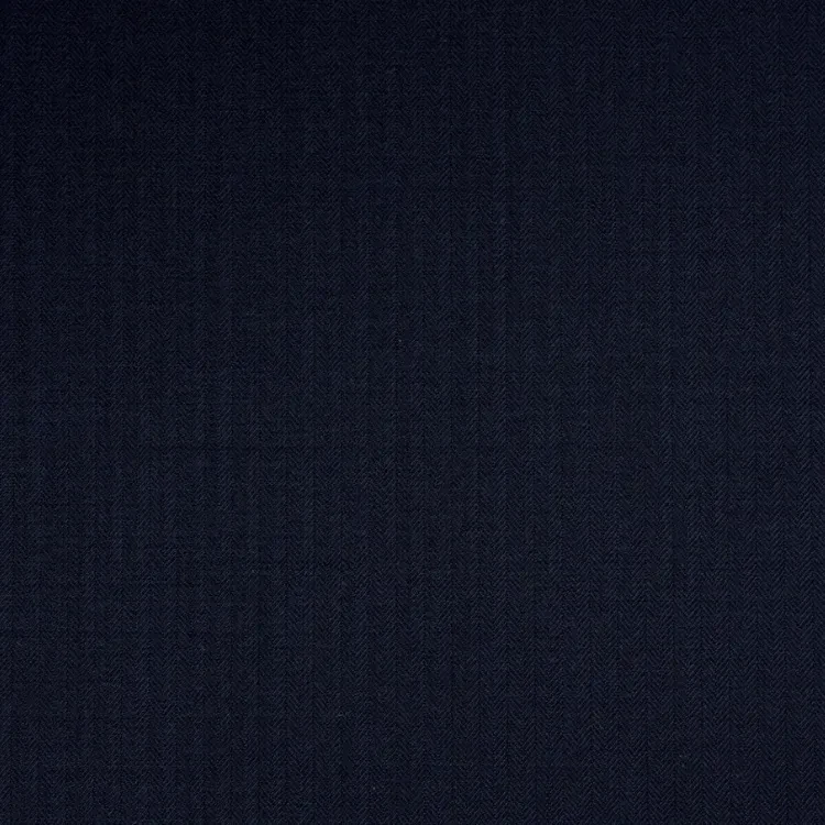 Midnight Blue Micro Herringbone