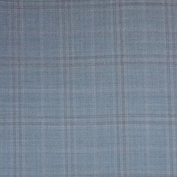 Light Blue with Wine and Lilac Check