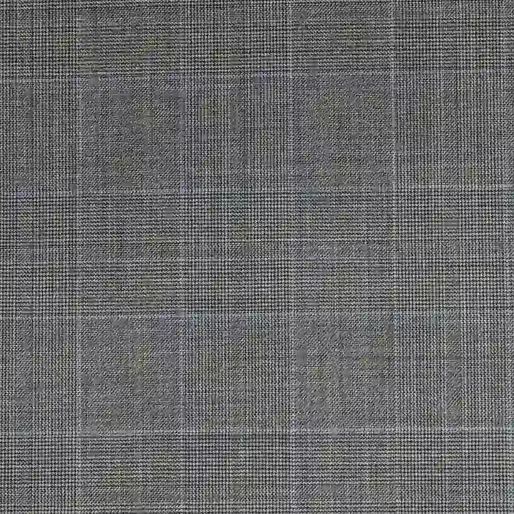 Light Gray with Light Blue Check