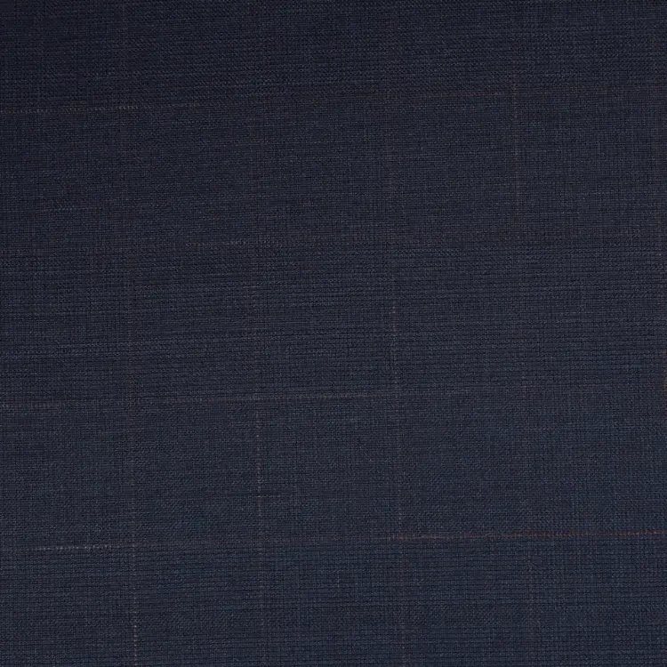Navy Blue with Brown Check