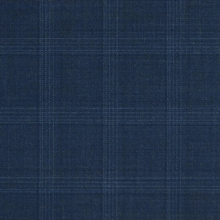Navy with Light Blue Check