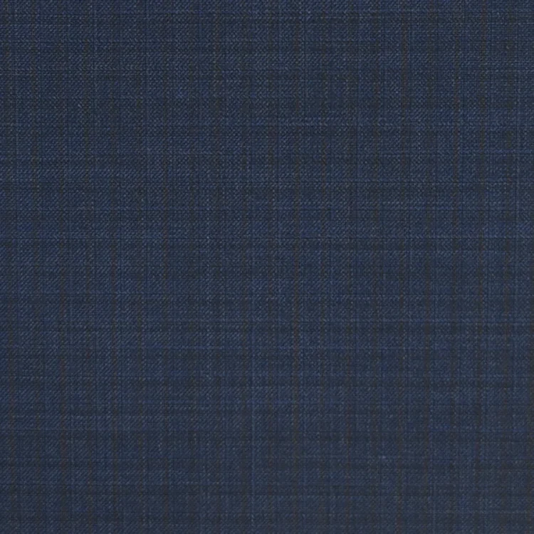 Navy with Brown Check