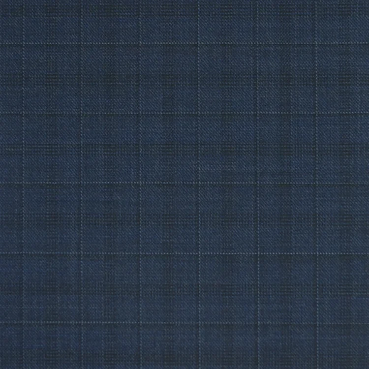Navy with Light Blue Check