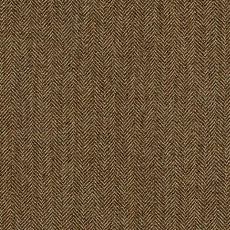 Caramel Brown Herringbone Tweed