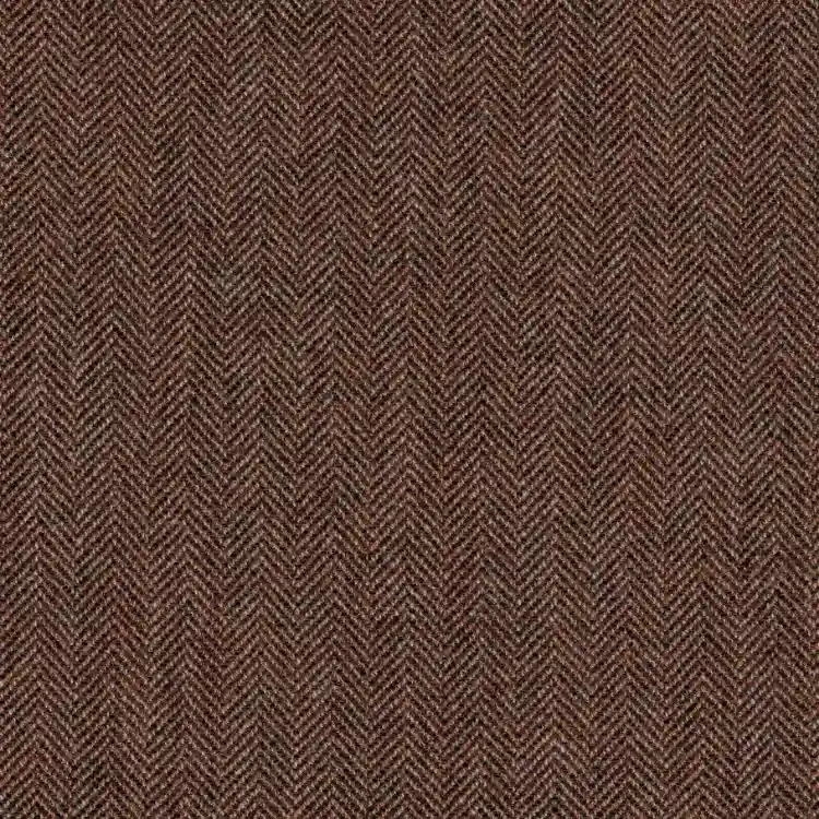 Burnt Orange Herringbone Tweed