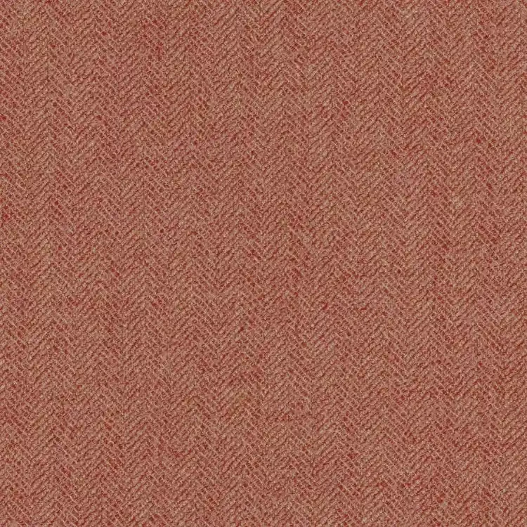 Red and Tan Herringbone Tweed