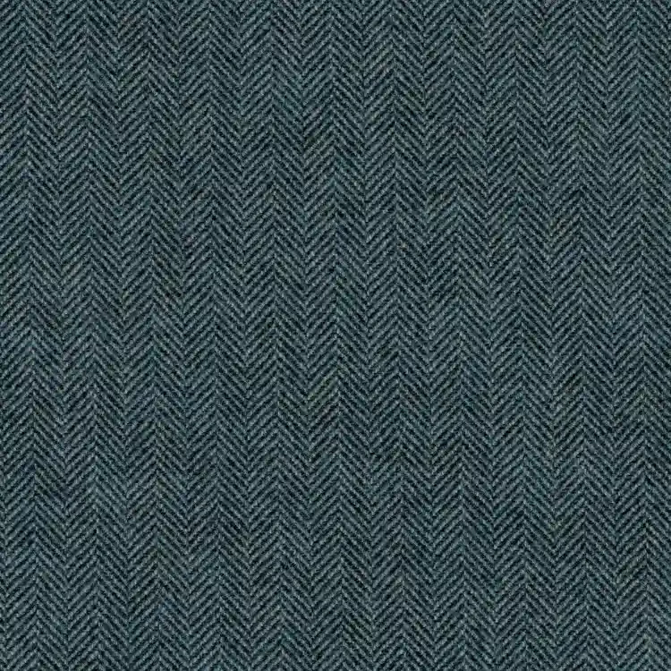 Teal Blue and Herringbone Tweed