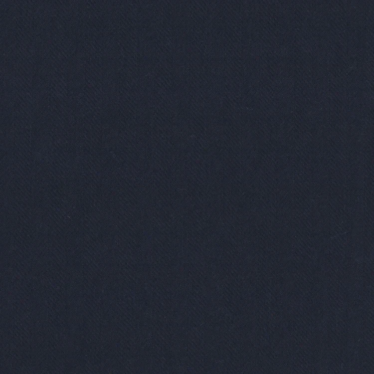 Midnight Blue Herringbone Tweed Fabric