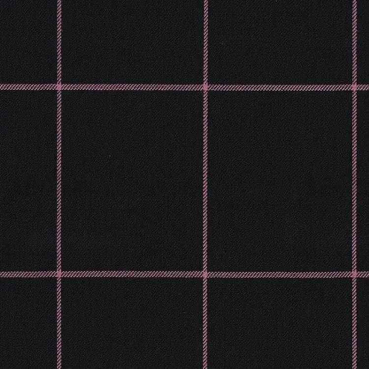 Black with Pink Check