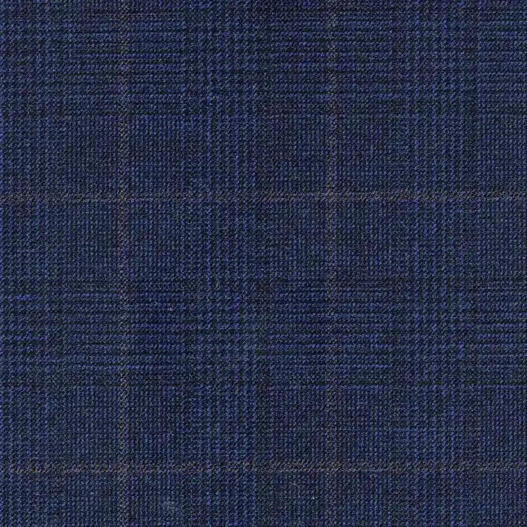 Navy with Blue and Brown Check