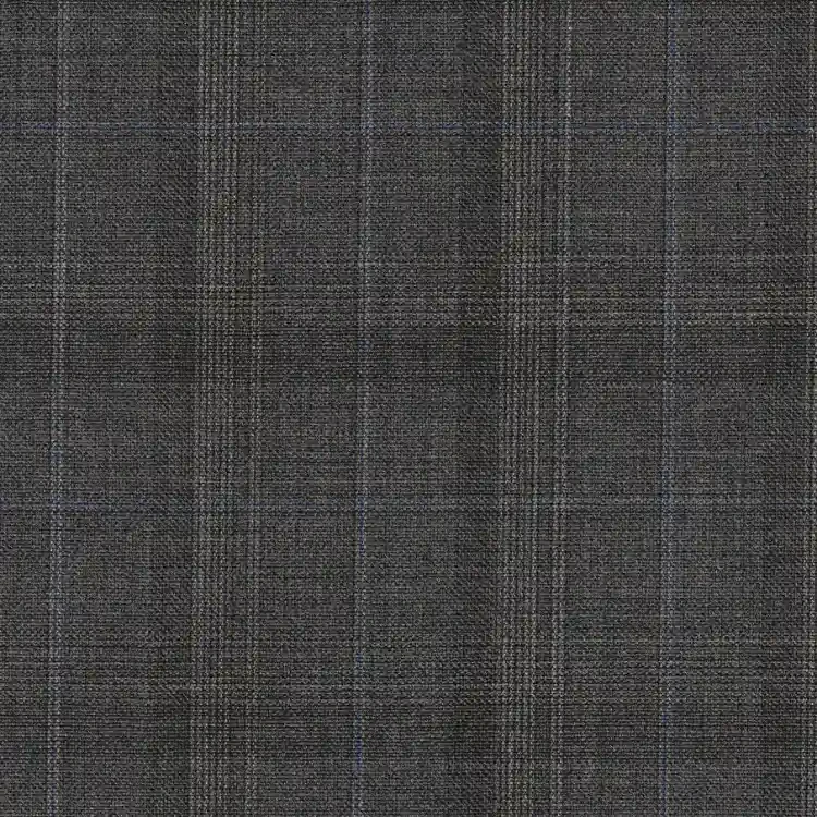 Gray with Silver and Blue Check