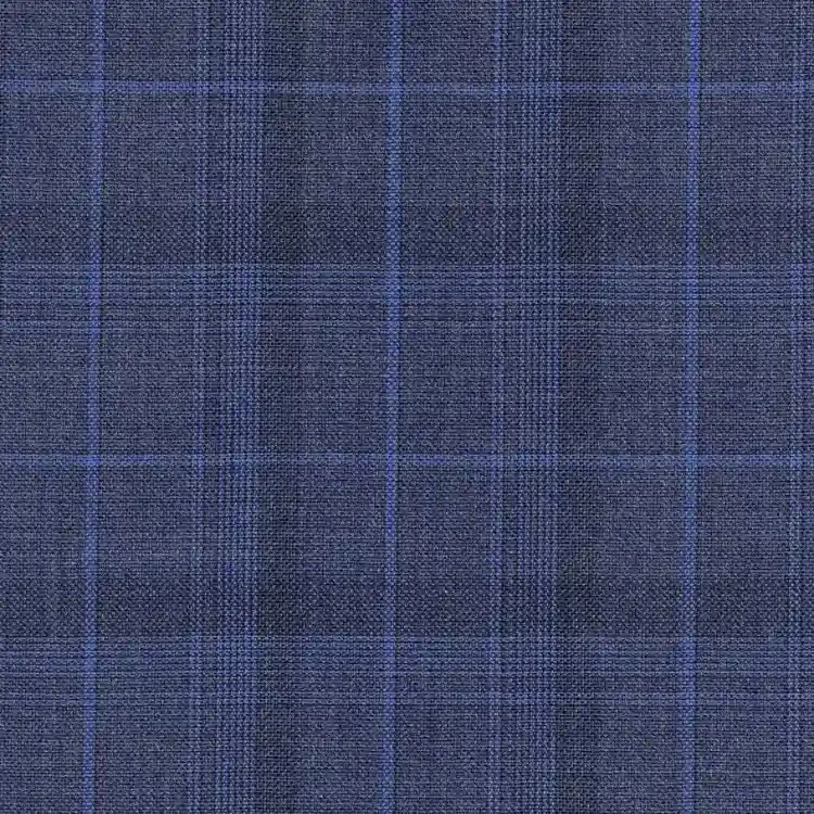 Royal Blue with Light Blue Check
