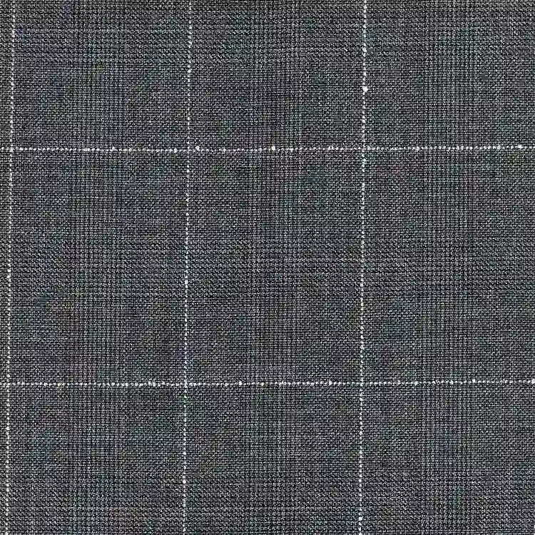 Dark Gray with White Check