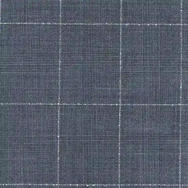 Blue Gray with White Check