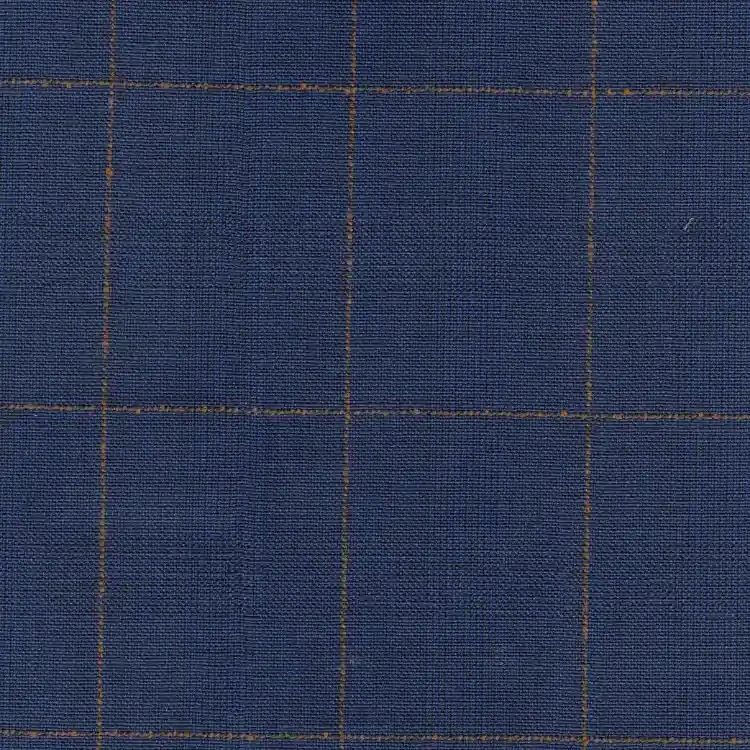 Navy with Bronze Check