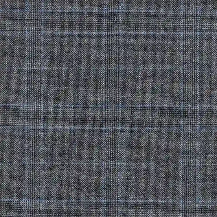 Gray with Light Blue Check