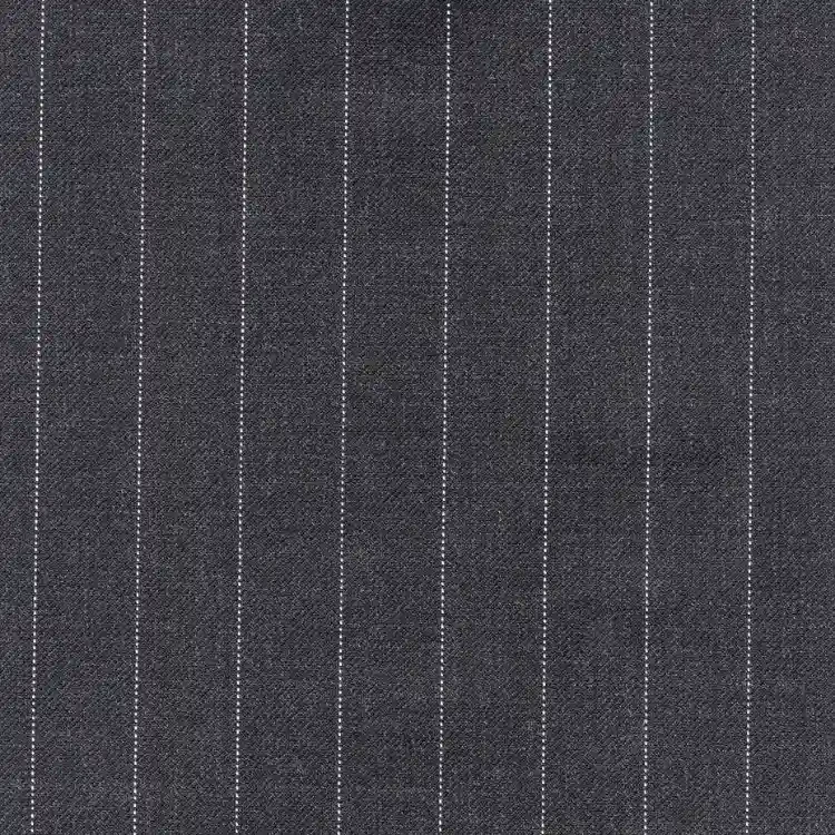 Charcoal Gray with White Stripe
