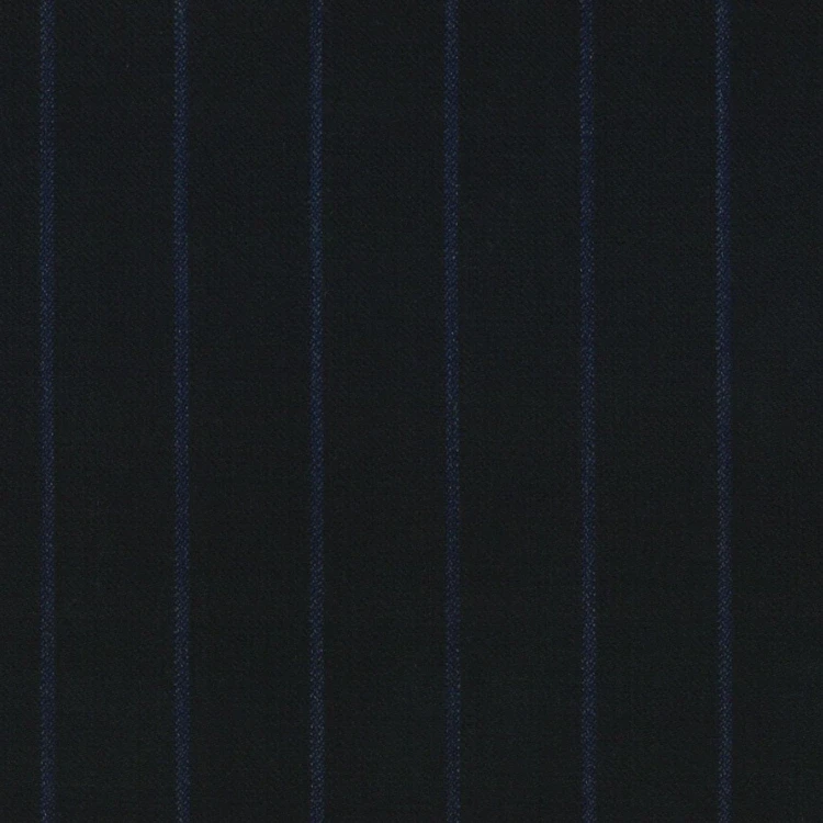 Black with Faded Blue Chalk Stripes