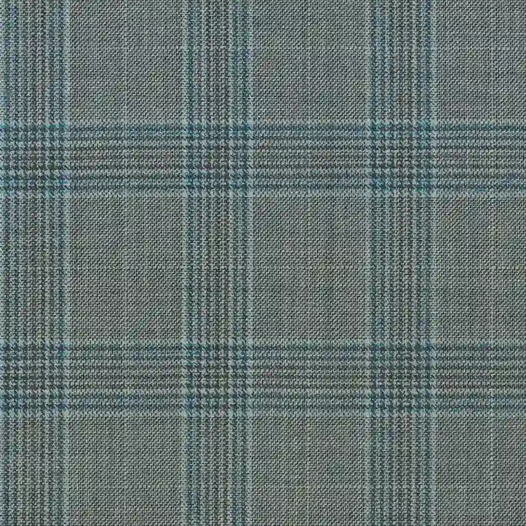 Light Gray with Blue Check