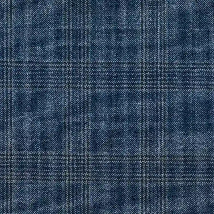 Blue with Navy Check