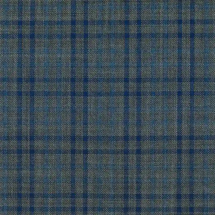 Gray with Light Blue and Navy Check