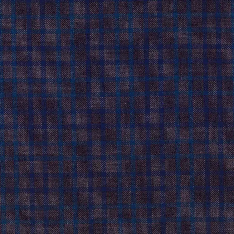 Plum with Light Blue and Navy Check
