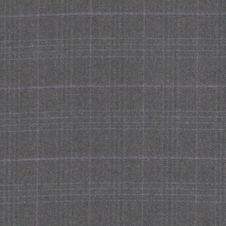Ash Gray With Purple Check