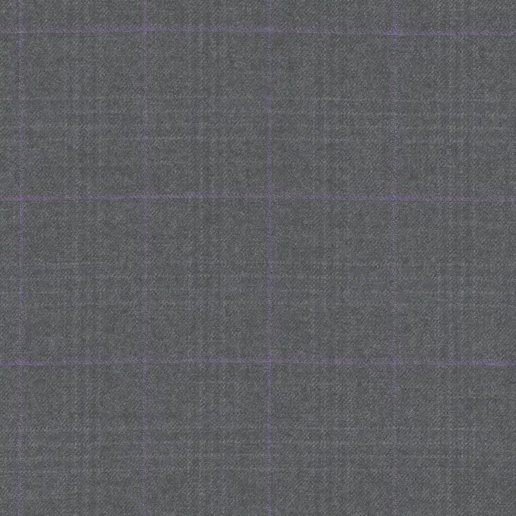 Gray With Purple Check
