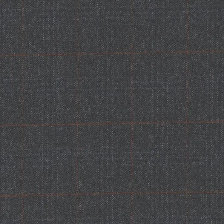 Medium Gray With Brown Check