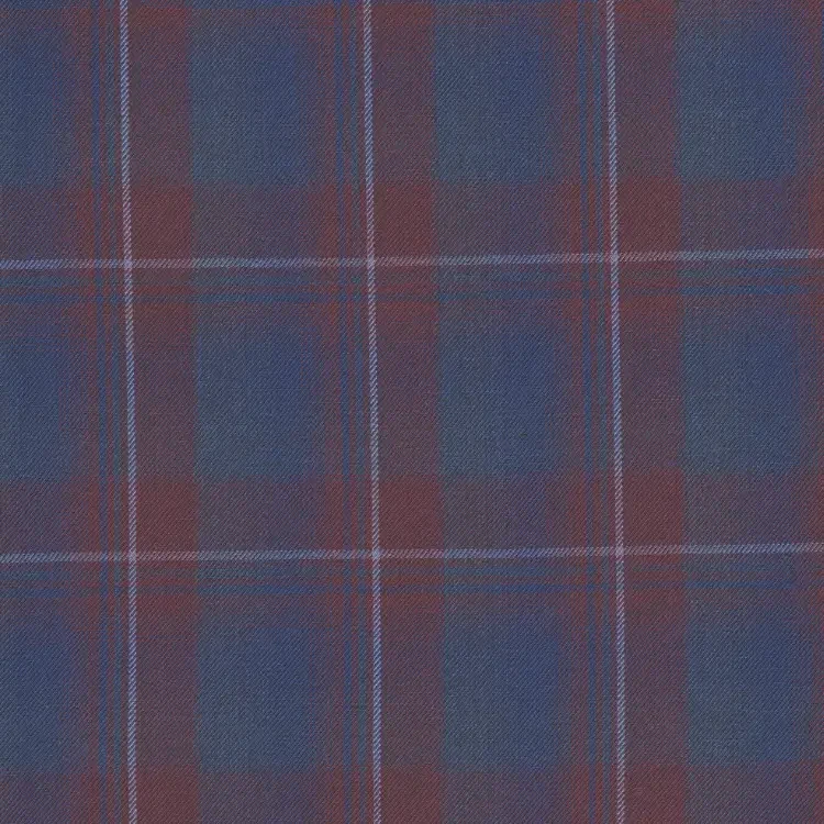 Maroon and Blue with Gray Check