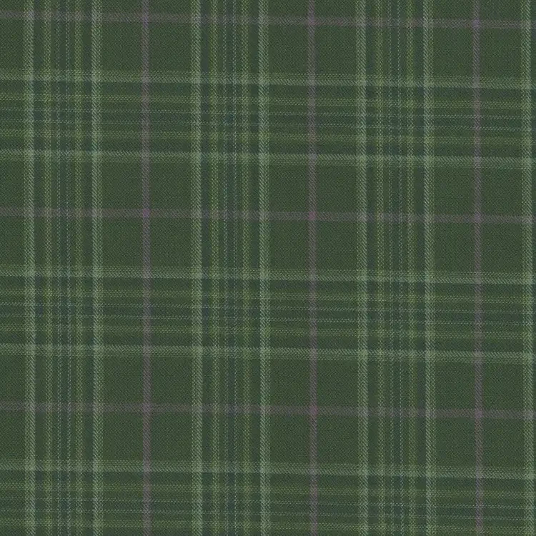 Dark Green with Pink Check