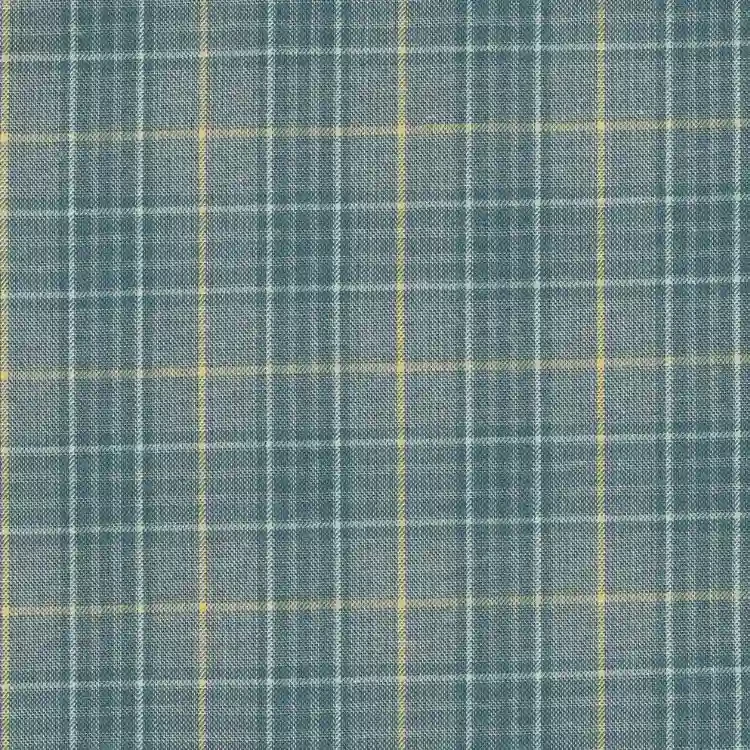 Teal Green with Yellow Check