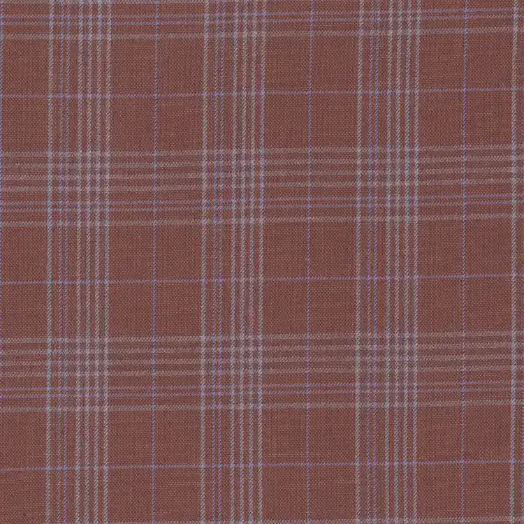 Brown with Purple and Sky Blue Check